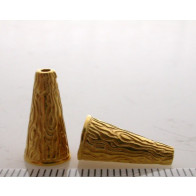15.8x5.6mm Shiny Gold Cones