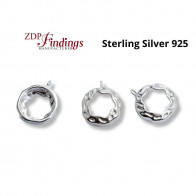 Round 10mm Sterling Silver 925 Cast Bezel with Loop 