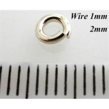 2mm I.D x 1.0mm Jump Rings Sterling Silver 925