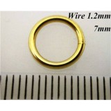 1.2mm x 7mm I.D Jump Rings 14K Gold Filled