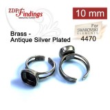 10mm 4470 Ring Base, Antique Silver