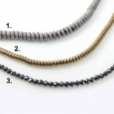 Natural Hematite Beads 16" 